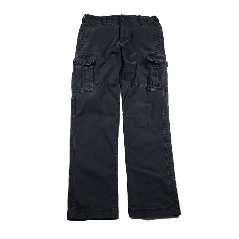 Hollister Cargo Pants Mens 30x30 Baggy Straight Leg Y2K Skater Heavy Duty